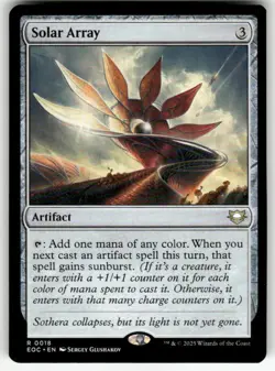 SOLAR ARRAY #18 (RARE) MTG COMMANDER: EDGE OF ETERNITIES - Image 1