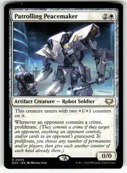 PATROLLING PEACEMAKER #5 (RARE) MTG COMMANDER: EDGE OF ETERNITIES - Image 1
