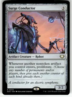 SURGE CONDUCTOR #19 (RARE) MTG COMMANDER: EDGE OF ETERNITIES - Image 1