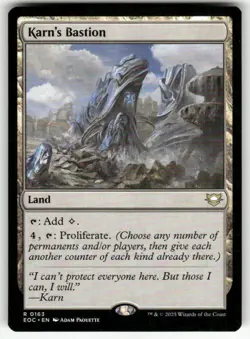 KARN'S BASTION #163 (RARE) MTG COMMANDER: EDGE OF ETERNITIES - Image 1