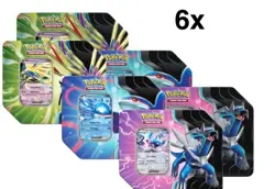 Pokemon TCG Azure Legends Tins FACTORY SEALED CASE 6 Tin Case New - Image 1