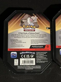 Pokemon TCG Triple Whammy Collector Tin - SLAKING with 3 Booster Packs - Image 2