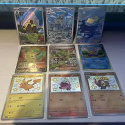 Pokemon TCG Japanese & Korean Lot Mixed Clive SIR Leafeon V Baby Shiny Pikachu - Image 1