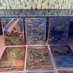 Pokemon TCG Japanese & Korean Lot Mixed Clive SIR Leafeon V Baby Shiny Pikachu - Image 2