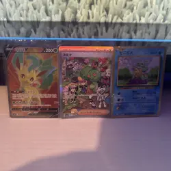 Pokemon TCG Japanese & Korean Lot Mixed Clive SIR Leafeon V Baby Shiny Pikachu - Image 3