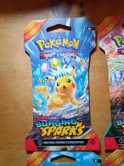 Pokemon Surging Sparks Sleeved Booster Pack 4-Complete Art Set - Image 2