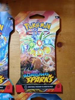 Pokemon Surging Sparks Sleeved Booster Pack 4-Complete Art Set - Image 3