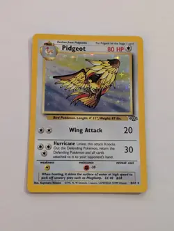 Pokemon TCG Pidgeot Holo Foil Jungle 8/64 Vintage 1999 - Image 1