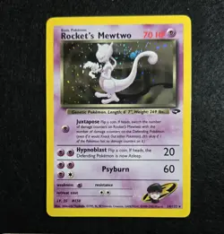 Pokemon - Rocket's Mewtwo - 2000 - Gym Challenge- Holo Rare - 14/132 - LP - Image 1