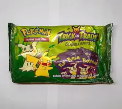 Pokemon TCG 2023 Trick or Trade BOOster Bundle (50 Mini-Packs) Sealed Bags - Image 1