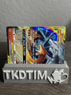 2019 POKEMON SUN MOON UNBROKEN BONDS 20/214 RESHIRAM CHARIZARD TAG TEAM HOLO GX - Image 3