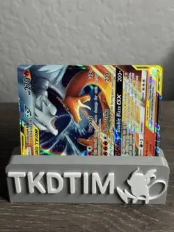 2019 POKEMON SUN MOON UNBROKEN BONDS 20/214 RESHIRAM CHARIZARD TAG TEAM HOLO GX - Image 4