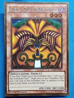 YuGiOh Cards - Exodia the Forbidden One - PGL2-EN026 - Near Mint! - Image 1