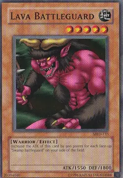 Yugioh - Konami - Yu-Gi-Uh! - Lava Battleguard - MRD-115 - Trading Card - Image 1
