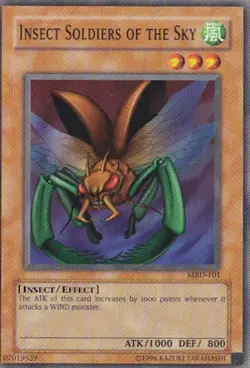 Yugioh - Konami - Yu-Gi-Uh! - Insect Soldiers of Sky - MRD-101 - Trading Card - Image 1