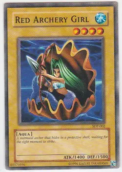 M) Yugioh - Konami - Yu-Gi-Uh! - Red Archery Girl - SDP-002 - Trading Card - Image 1
