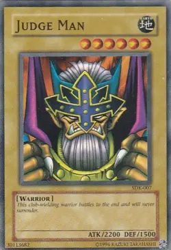 M) Yugioh - Konami - Yu-Gi-Uh! - Judge Man - SDK-007 - Trading Card - Image 1