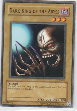 GS) Yugioh - Konami - Yu-Gi-Uh! - Dark King of the Abyss LOB-020 - Trading Card - Image 1