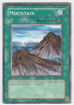 M) Yugioh - Konami - Yu-Gi-Uh! - Mountain - SDJ-037 - Trading Card - Image 1