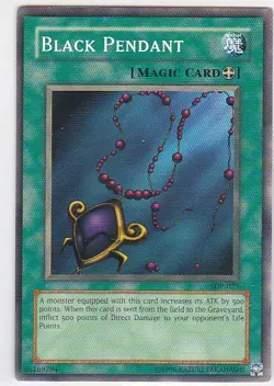 M) Yugioh - Konami - Yu-Gi-Uh! - Black Pendant - SDP-025 - Trading Card - Image 1