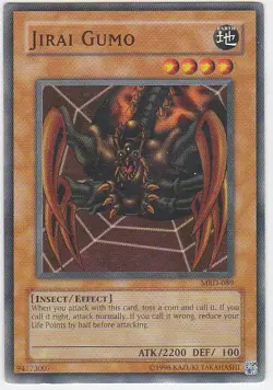 M) Yugioh - Konami - Yu-Gi-Uh! - Jirai Gumo - MRD-089 - Trading Card - Image 1
