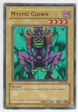 M) Yugioh - Konami - Yu-Gi-Uh! - Mystic Clown - SDK-018 - Trading Card - Image 1