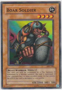 GS) Yugioh - Konami - Yu-Gi-Uh! - Boar Soldier - MRL-089 - Trading Card - Image 1