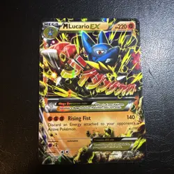 Pokemon TCG Card Mega M Lucario EX Holo Furious Fists 55/111 2014 - Image 1