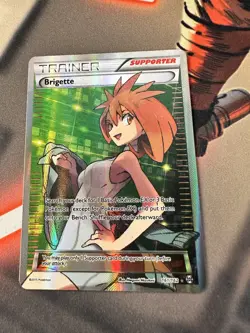 Pokemon Card Brigette 161/162 Full Art Trainer BREAKthrough FA Ultra EX 2015 - Image 1
