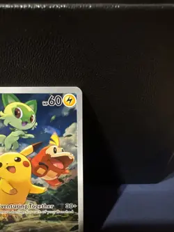 Pikachu 027 Paldea Evolved Scarlet and Violet Promo Pokemon Card Rare Near Mint - Image 3