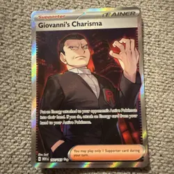 Pokemon Card Giovanni's Charisma 197/165 Scarlet & Violet 151 - Image 1