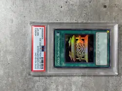 Yugioh Card Gold Sarcophagus PSA 8 NM-Mt, Duelist Revolution DREV-ENSE2 2010 (1) - Image 1