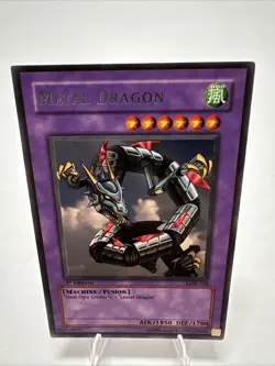 YuGiOh Metal Dragon Legend of Blue Eyes 1st Edition LOB-053 Great Condition NM - Image 1