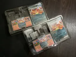 2X - Charizard Ex Special Collection Box Jumbo Lenticular Card And Promo Cards - Image 1