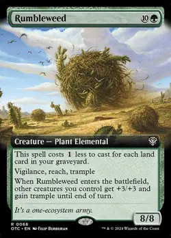 Rumbleweed Extended Art OTC 68 Rare MTG - Image 1