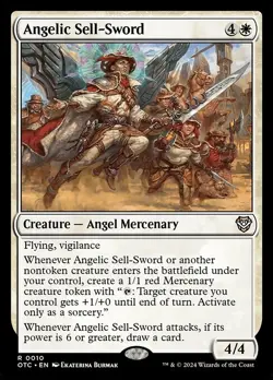 Angelic Sell-Sword OTC 10 Rare MTG - Image 1