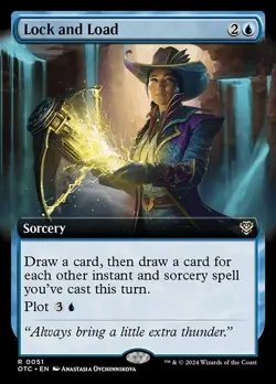 Lock and Load Extended Art OTC 51 Rare MTG - Image 1