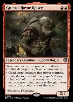 Grenzo, Havoc Raiser OTC 168 Rare MTG - Image 1
