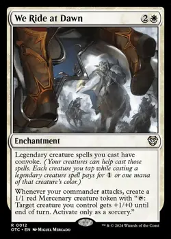 We Ride at Dawn OTC 12 Rare MTG - Image 1