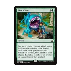 WOTC MtG Battlebond Pir's Whim (R) (Foil) EX - Image 1