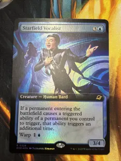 Starfield Vocalist- Edge of Eternities Extended Art Foil MTG-NM - Image 1