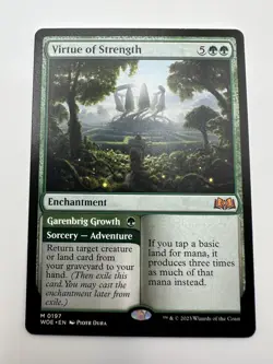 MTG TCG Virtue of Strength Wilds of Eldraine Regular - Image 1