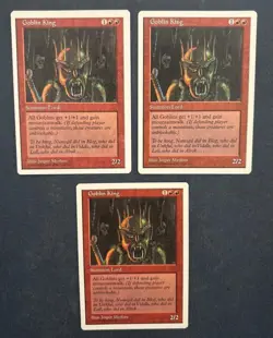 MTG 3X ANTHOLOGIES GOBLIN KING MAGIC THE GATHERING CREATURE RED RARE ENGLISH - Image 5
