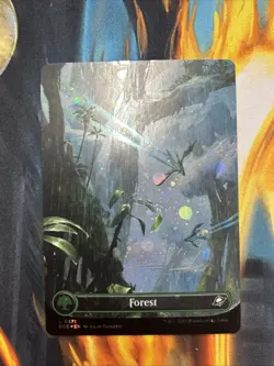 Forest 0371 (Borderless Galaxy Foil) Land MTG Edge of Eternities NM - Image 2