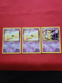 Pokemon: Sabrina's Abra 091/132 & Kadabra #58/132 Gym Heroes 2000 - LP - M24 (3) - Image 1