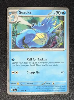 Pokemon Shrouded Fable 011/064 Seadra Cosmos Holo EXCLUSIVE - Image 1