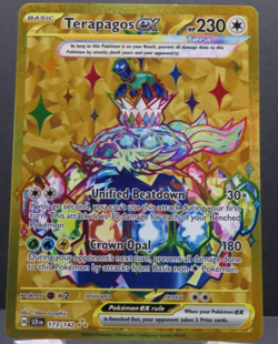 Terapagos ex Pokemon TCG Stellar Crown Hyper Rare 173/142 - Image 1