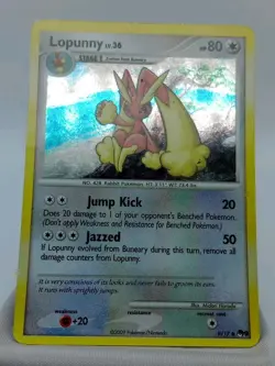 Pokemon TCG Lopunny 9/17 - SWIRL POP Series 9 Cosmos Holo NM 0408#283 - Image 2