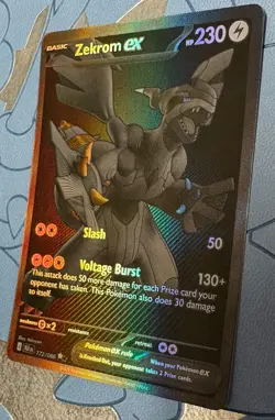 Zekrom Ex 172/086 Black Bolt English Pokemon TCG NM - Image 3