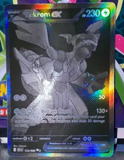 Zekrom Ex 172/086 Black Bolt English Pokemon TCG NM - Image 4